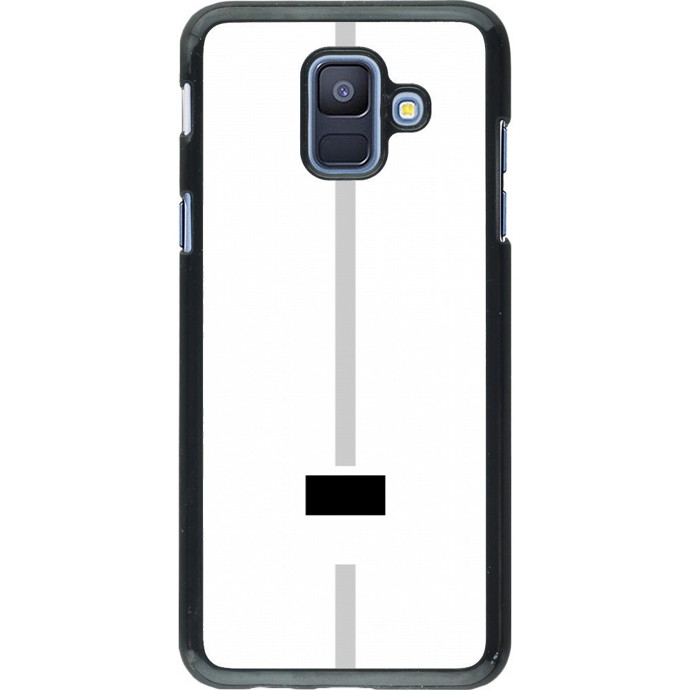 Samsung Galaxy A6 Case Hülle - Kanton FR weiss