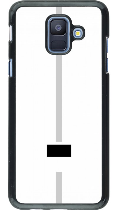 Samsung Galaxy A6 Case Hülle - Kanton FR weiss