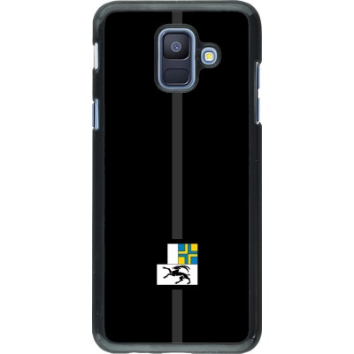 Samsung Galaxy A6 Case Hülle - Kanton GR schwarz