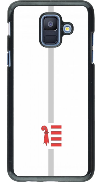Samsung Galaxy A6 Case Hülle - Kanton JU weiss