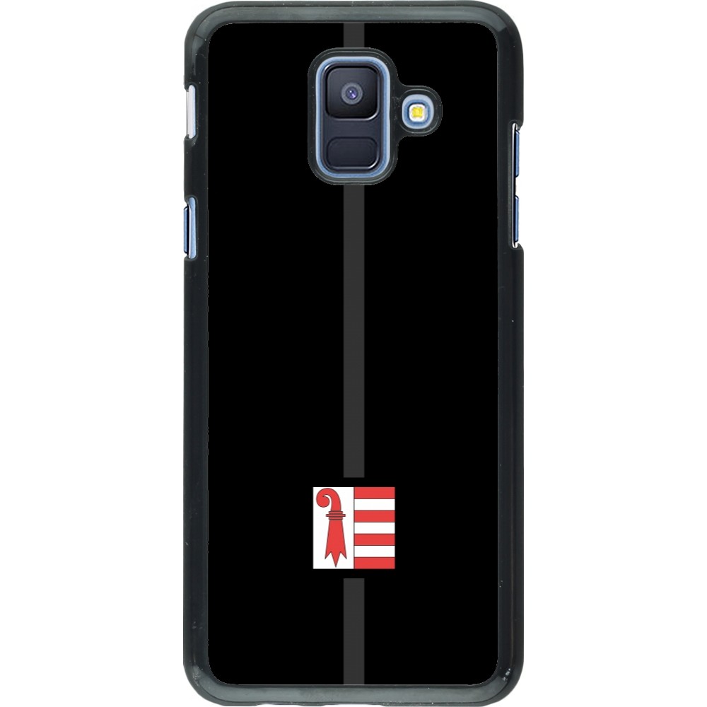 Samsung Galaxy A6 Case Hülle - Kanton JU schwarz