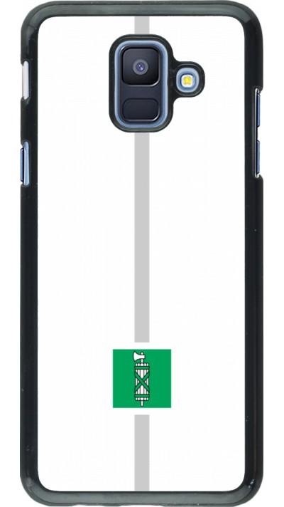 Samsung Galaxy A6 Case Hülle - Kanton SG weiss