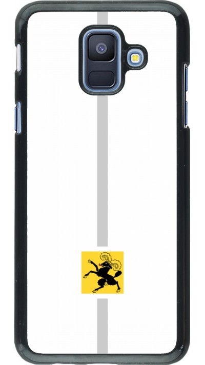 Samsung Galaxy A6 Case Hülle - Kanton SH weiss