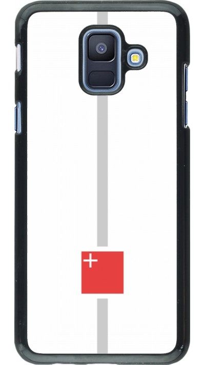 Samsung Galaxy A6 Case Hülle - Kanton SZ weiss