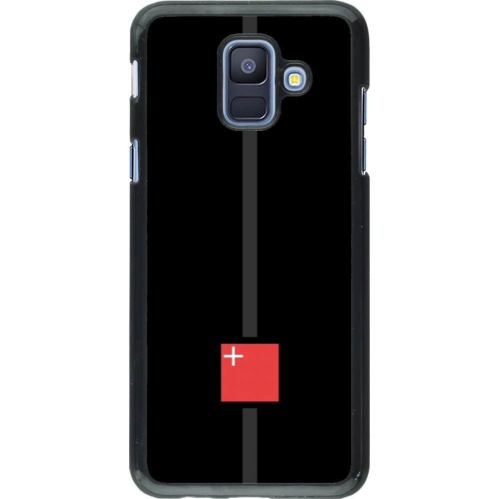 Samsung Galaxy A6 Case Hülle - Kanton SZ schwarz