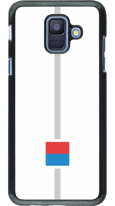 Samsung Galaxy A6 Case Hülle - Kanton TI weiss