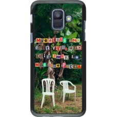 Samsung Galaxy A6 Case Hülle - Chairs DTMF