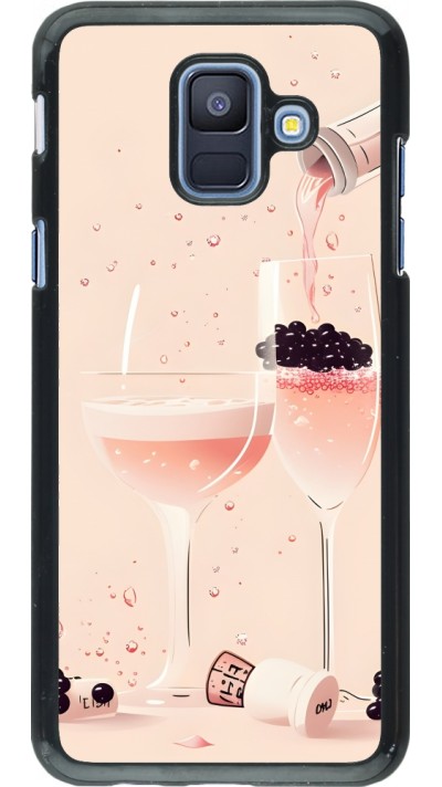 Coque Samsung Galaxy A6 - Champagne Pouring Pink