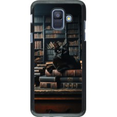 Coque Samsung Galaxy A6 - Chat livres sombres