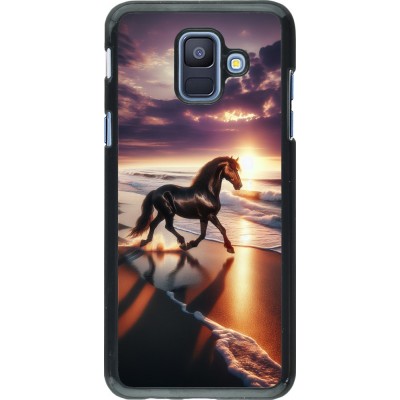 Coque Samsung Galaxy A6 - Cheval majestueux plage