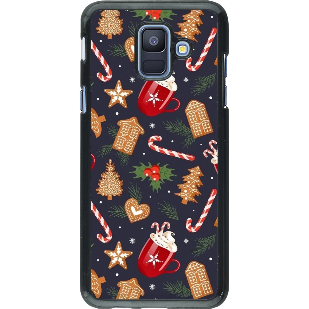 Coque Samsung Galaxy A6 - Christmas 25 Pattern Gingerbread House