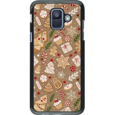 Coque Samsung Galaxy A6 - Christmas 25 Pattern Ginger Cookie