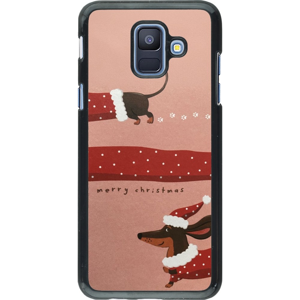 Coque Samsung Galaxy A6 - Christmas 25 Teckel Merry Xmas