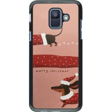 Coque Samsung Galaxy A6 - Christmas 25 Teckel Merry Xmas