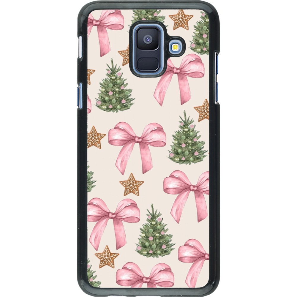 Coque Samsung Galaxy A6 - Christmas 25 Vintage Ribbons