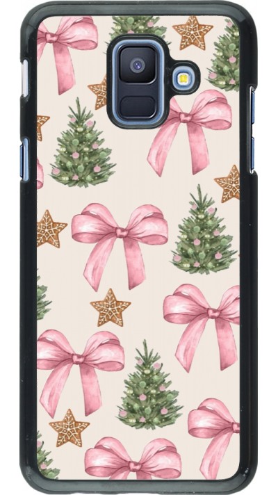 Coque Samsung Galaxy A6 - Christmas 25 Vintage Ribbons