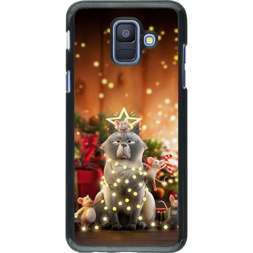 Coque Samsung Galaxy A6 - Christmas 25 Xmas Cat