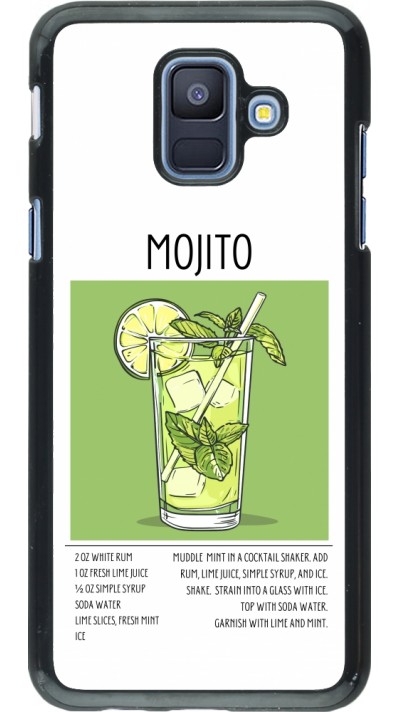 Samsung Galaxy A6 Case Hülle - Cocktail Rezept Mojito