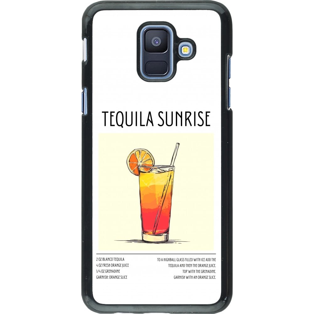 Coque Samsung Galaxy A6 - Cocktail recette Tequila Sunrise