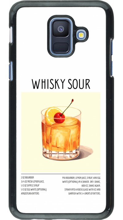 Samsung Galaxy A6 Case Hülle - Cocktail Rezept Whisky Sour