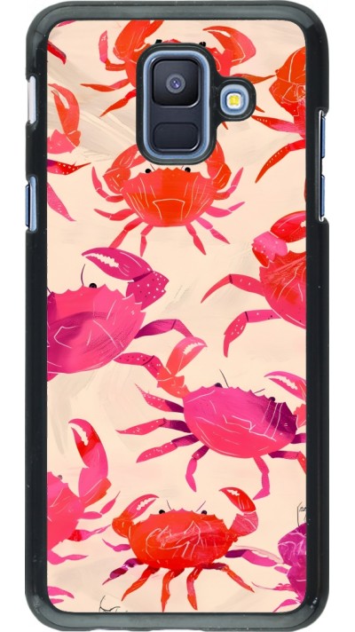 Samsung Galaxy A6 Case Hülle - Crabs Paint