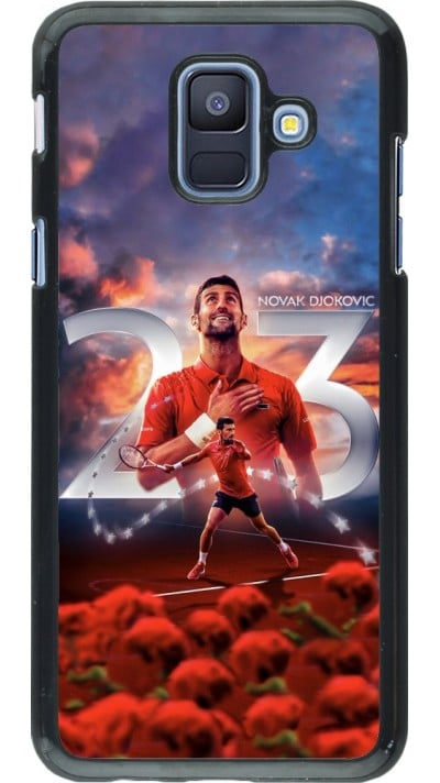 Samsung Galaxy A6 Case Hülle - Djokovic 23 Grand Slam