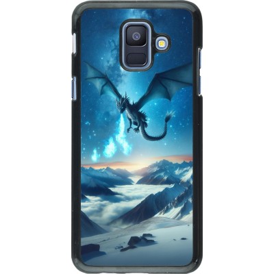 Coque Samsung Galaxy A6 - Dragon nocturne montagne