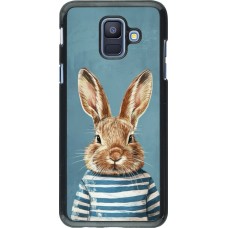 Coque Samsung Galaxy A6 - Easter 2026 Rabbit navy