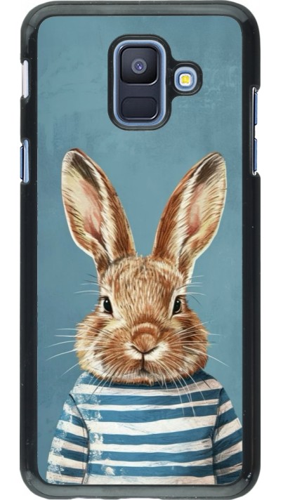 Coque Samsung Galaxy A6 - Easter 2026 Rabbit navy