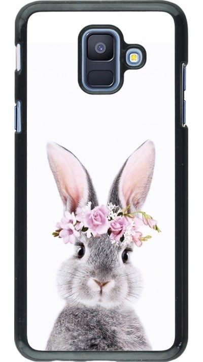 Samsung Galaxy A6 Case Hülle - Easter 2023 flower bunny