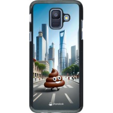 Samsung Galaxy A6 Case Hülle - Kackhaufen Emoji Spaziergang
