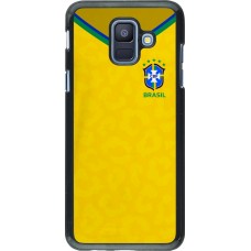 Coque Samsung Galaxy A6 - Maillot de football Brésil 2022 personnalisable