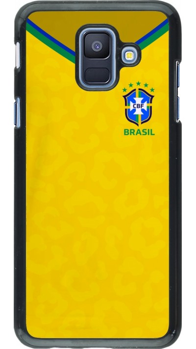 Coque Samsung Galaxy A6 - Maillot de football Brésil 2022 personnalisable