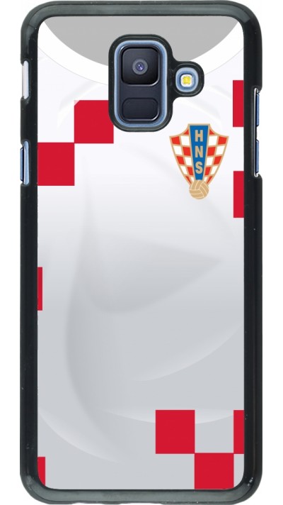 Samsung Galaxy A6 Case Hülle - Kroatien 2022 personalisierbares Fussballtrikot