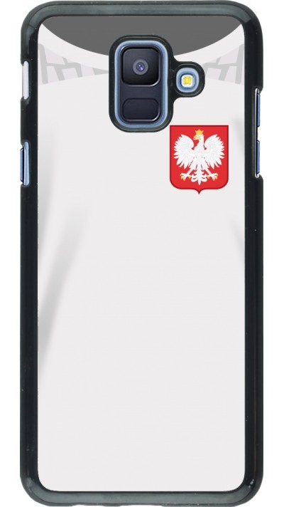 Coque Samsung Galaxy A6 - Maillot de football Pologne 2022 personnalisable