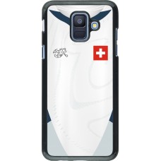 Coque Samsung Galaxy A6 - Maillot de football Suisse Extérieur personnalisable