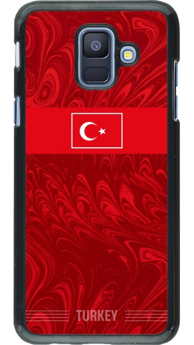 Samsung Galaxy A6 Case Hülle - Türkei 2026 personalisierbares Fussballtrikot