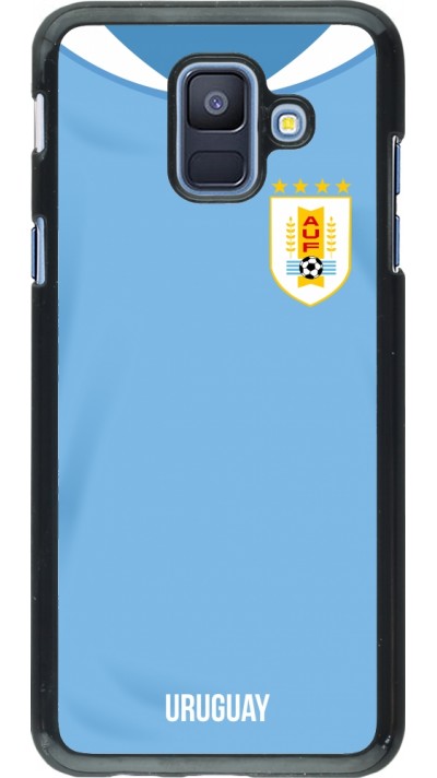 Samsung Galaxy A6 Case Hülle - Uruguay 2022 personalisierbares Fussballtrikot