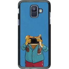 Samsung Galaxy A6 Case Hülle - Frog with camera DTMF