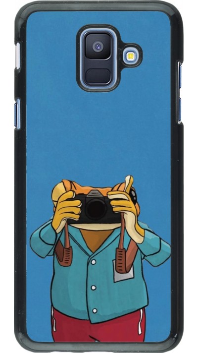 Samsung Galaxy A6 Case Hülle - Frog with camera DTMF