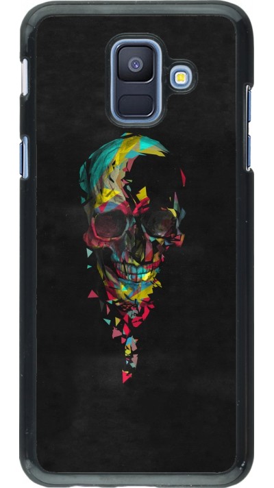 Samsung Galaxy A6 Case Hülle - Halloween 22 colored skull