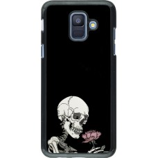Samsung Galaxy A6 Case Hülle - Halloween 2023 rose and skeleton