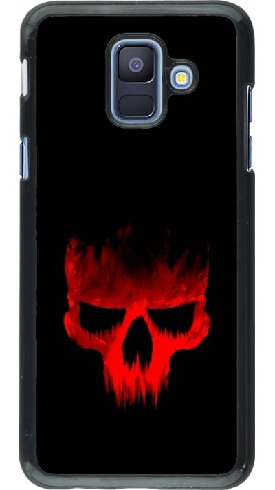 Samsung Galaxy A6 Case Hülle - Halloween 2023 scary skull