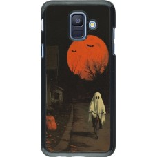 Coque Samsung Galaxy A6 - Halloween 2025 Ghost on a bicycle