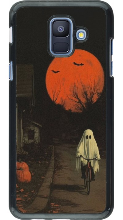 Coque Samsung Galaxy A6 - Halloween 2025 Ghost on a bicycle