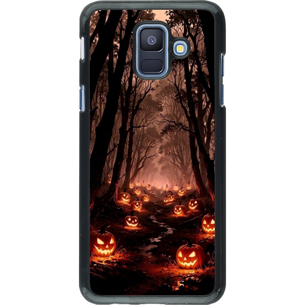 Coque Samsung Galaxy A6 - Halloween 2025 Road of Terrifying Pumpkins