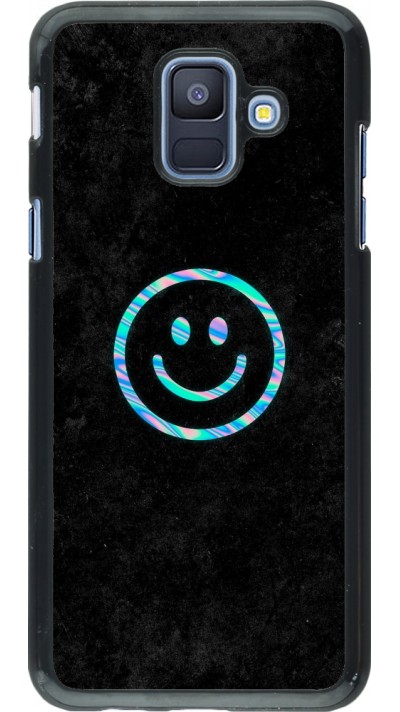 Samsung Galaxy A6 Case Hülle - Happy smiley irisirt