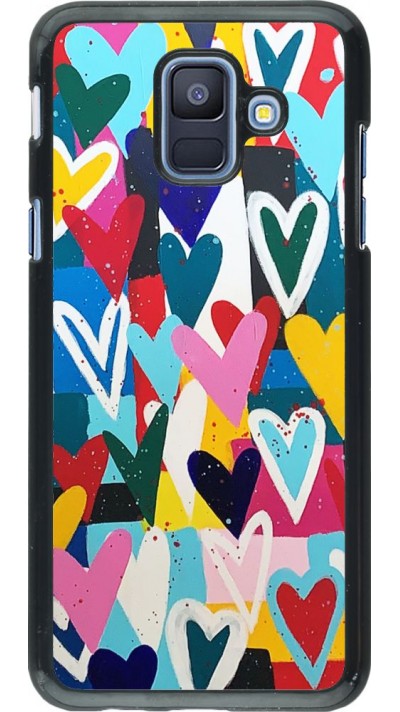 Coque Samsung Galaxy A6 - Joyful Hearts