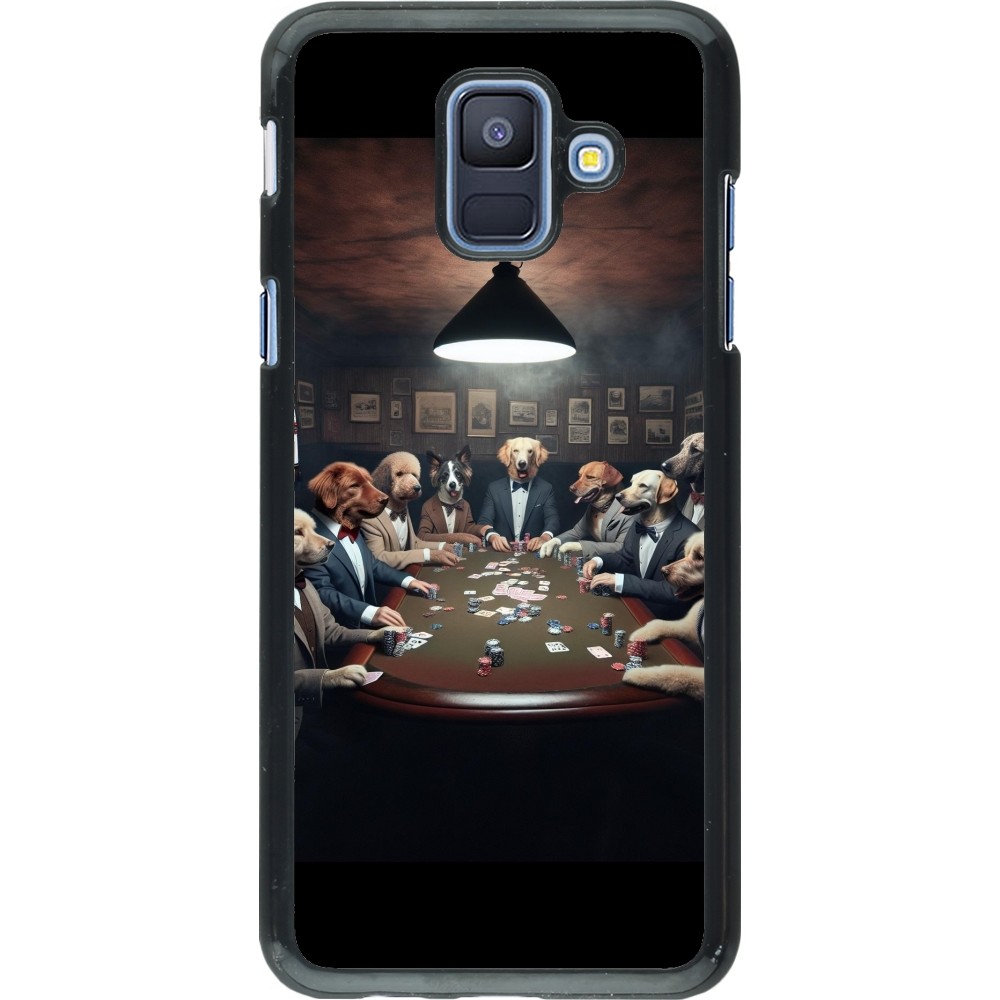 Samsung Galaxy A6 Case Hülle - Die Pokerhunde