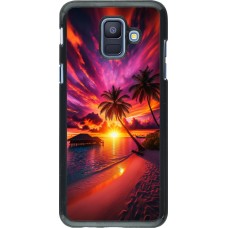 Samsung Galaxy A6 Case Hülle - Malediven Abenddämmerung Glückseligkeit